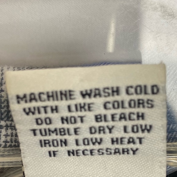 BB Dakota Keenan Blue Black White Plaid Shirt Dress Size Small - Picture 7 of 7